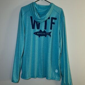 Life is Good WTF “Where’s the fish?” Fishing shirt size Large